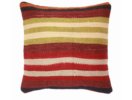 Oriental Kilim Pillow cushion natural colors & wool ca. 40x40 cm