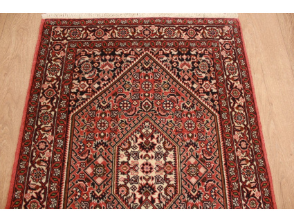 Perserteppich Bijar Hochflor Teppich mit Seide 106x70 cm