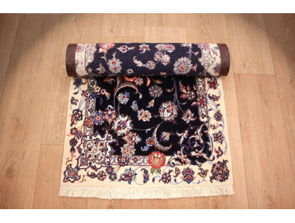 Fine Persian carpet Isfahan with silk 170x70 cm Runner