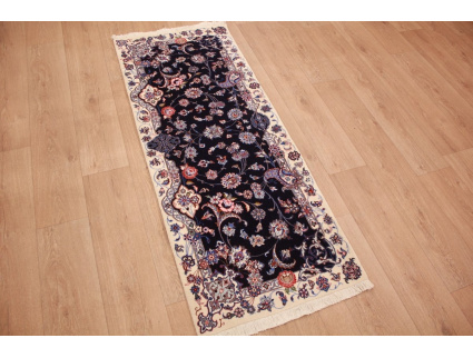 Fine Persian carpet Isfahan with silk 170x70 cm Runner