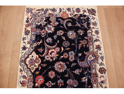 Fine Persian carpet Isfahan with silk 170x70 cm Runner