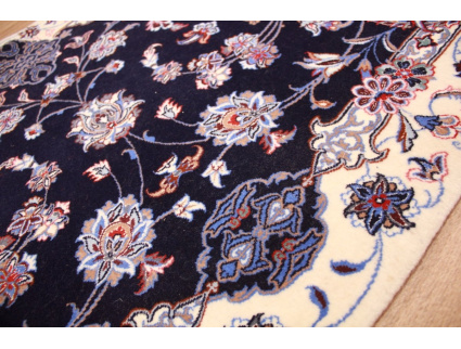 Fine Persian carpet Isfahan with silk 170x70 cm Runner