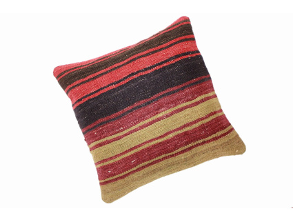 Oriental Kilim Pillow cushion natural colors & wool ca. 40x40 cm