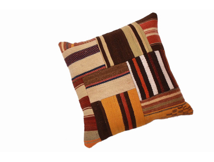 Oriental Kilim Pillow cushion natural colors & wool ca. 40x40 cm