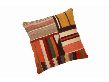 Oriental Kilim Pillow cushion natural colors & wool ca. 40x40 cm