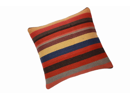 Oriental Kilim Pillow cushion natural colors & wool ca. 40x40 cm