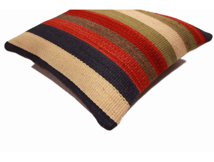 Oriental Kilim Pillow cushion natural colors & wool ca. 40x40 cm