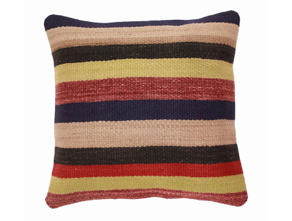 Oriental Kilim Pillow cushion natural colors & wool ca. 40x40 cm