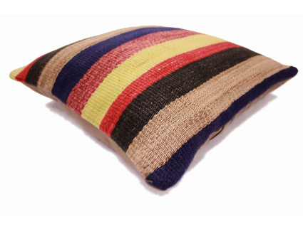 Oriental Kilim Pillow cushion natural colors & wool ca. 40x40 cm