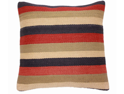 Oriental Kilim Pillow cushion natural colors & wool ca. 40x40 cm