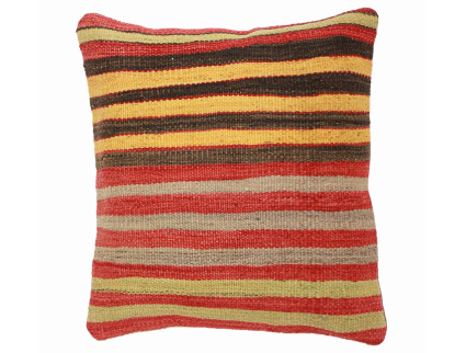 Oriental Kilim Pillow cushion natural colors & wool ca. 40x40 cm