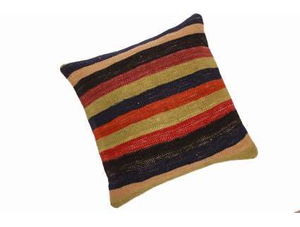 Oriental Kilim Pillow cushion natural colors & wool ca. 40x40 cm