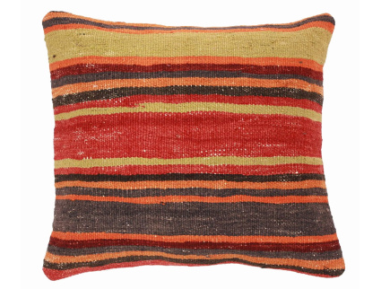 Oriental Kilim Pillow cushion natural colors & wool ca. 40x40 cm