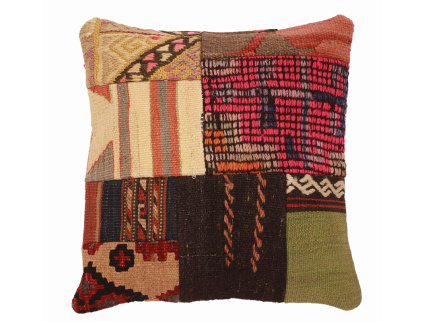 Oriental Kilim Pillow cushion natural colors & wool ca. 40x40 cm