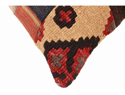 Oriental Kilim Pillow cushion natural colors & wool ca. 40x40 cm