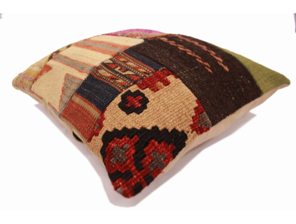 Oriental Kilim Pillow cushion natural colors & wool ca. 40x40 cm