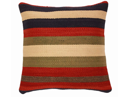 Oriental Kilim Pillow cushion natural colors & wool ca. 40x40 cm