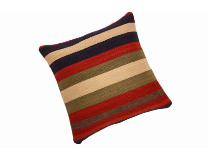 Oriental Kilim Pillow cushion natural colors & wool ca. 40x40 cm