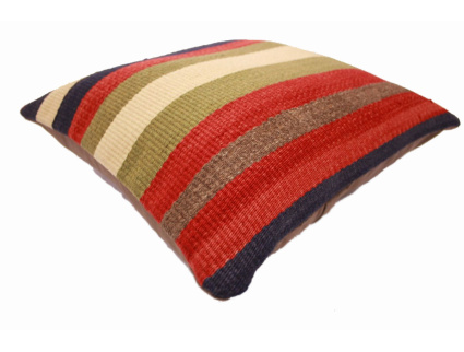 Oriental Kilim Pillow cushion natural colors & wool ca. 40x40 cm