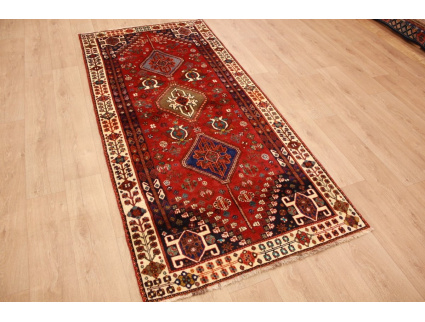 Persian carpet Ghashghai pure Wool 255x117 cm