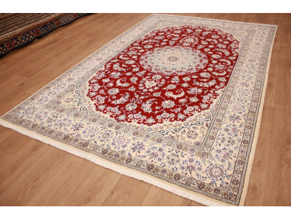 Persian carpet "Nain" 9La with Silk 303x200 cm