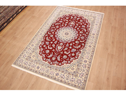 Persian carpet "Nain" 9La with Silk 303x200 cm