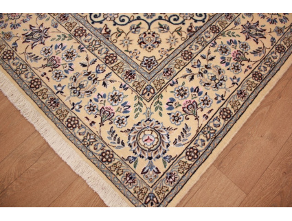 Persian carpet "Nain" 9La with Silk 303x200 cm