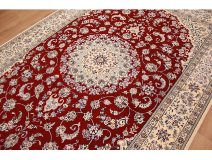 Persian carpet "Nain" 9La with Silk 303x200 cm