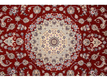 Persian carpet "Nain" 9La with Silk 303x200 cm