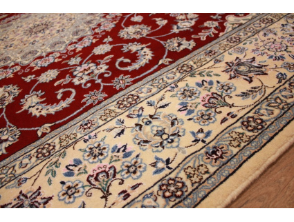 Persian carpet "Nain" 9La with Silk 303x200 cm