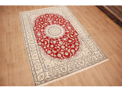 Persian carpet "Nain" 9La with Silk 298x198 cm