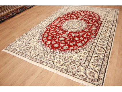 Persian carpet "Nain" 9La with Silk 298x198 cm