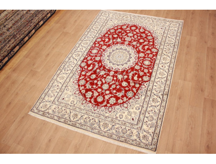 Persian carpet "Nain" 9La with Silk 298x198 cm