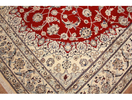 Persian carpet "Nain" 9La with Silk 298x198 cm