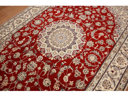 Persian carpet "Nain" 9La with Silk 298x198 cm