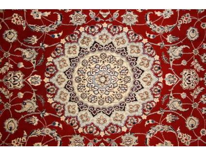 Persian carpet "Nain" 9La with Silk 298x198 cm