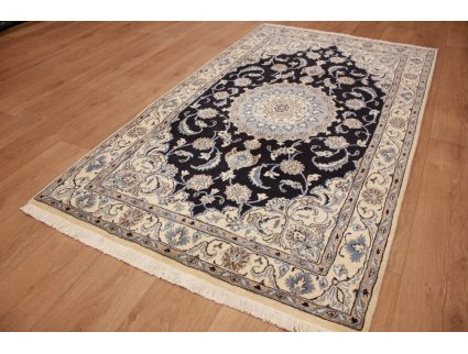 Persian carpet Nain 207x120 cm Blue