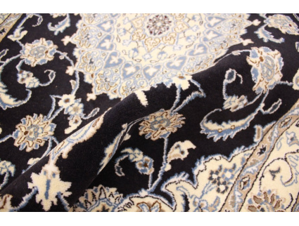 Persian carpet Nain 207x120 cm Blue