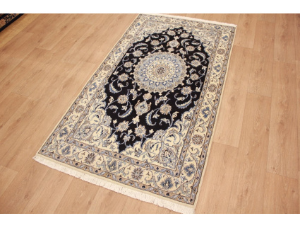 Persian carpet Nain 207x120 cm Blue