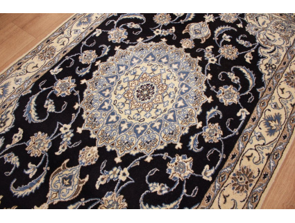 Persian carpet Nain 207x120 cm Blue