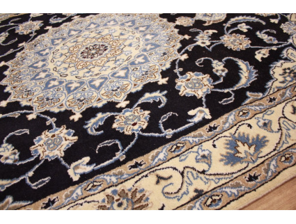 Persian carpet Nain 207x120 cm Blue