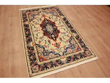 Persian carpet Yazd virgin wool 201x118 cm Beige