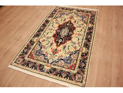 Perser Teppich Yazd Orientteppich 201x118 cm Beige