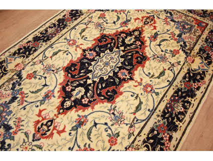 Persian carpet Yazd virgin wool 201x118 cm Beige