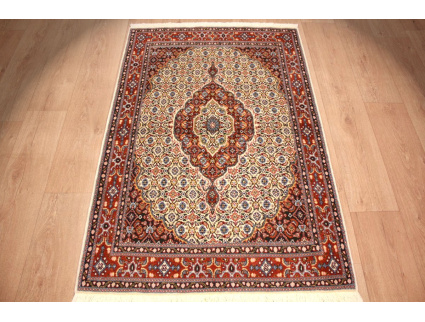 Persian carpet Moud with silk 144x97 cm Beige