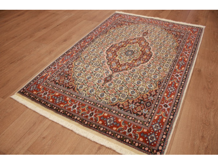 Persian carpet Moud with silk 144x97 cm Beige