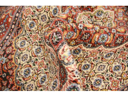 Persian carpet Moud with silk 144x97 cm Beige