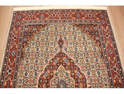 Persian carpet Moud with silk 144x97 cm Beige