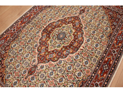 Persian carpet Moud with silk 144x97 cm Beige