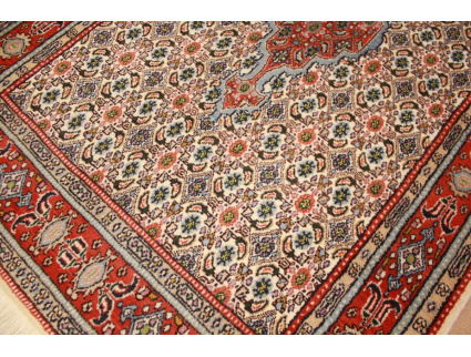 Persian carpet Moud with silk 145x95 cm Beige